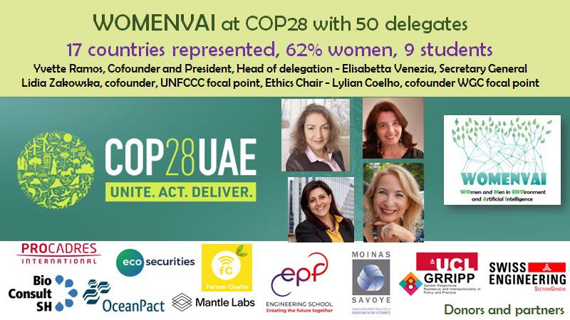 Womenvai at COP28 with 50 delegates !