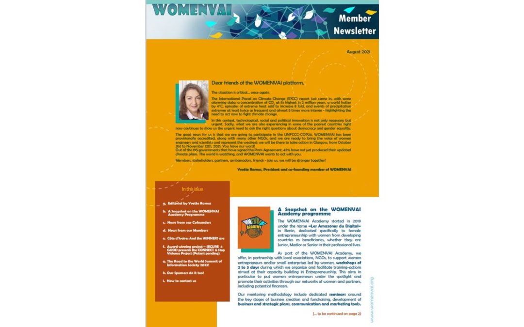 Newsletter – August 2021