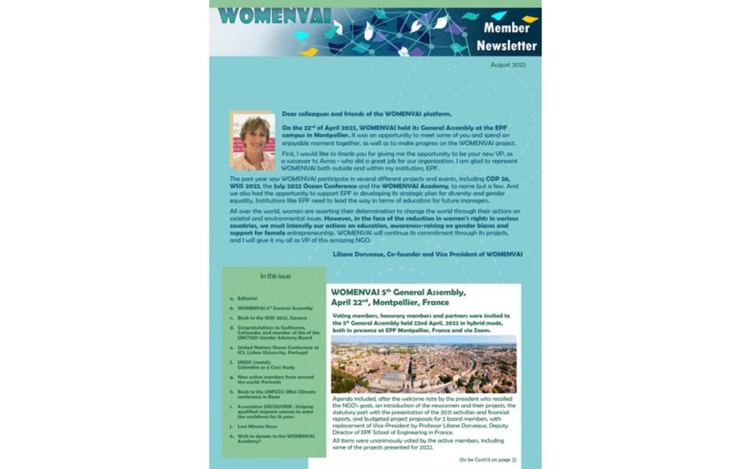 Newsletter – August 2022