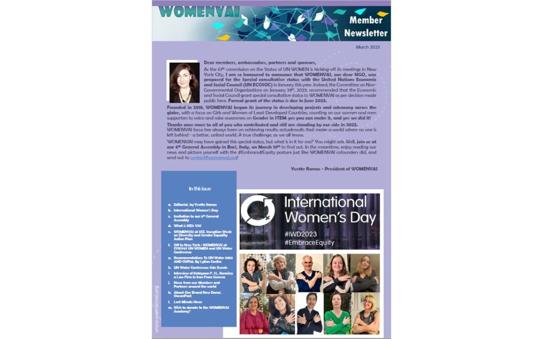 Newsletter – March 2023