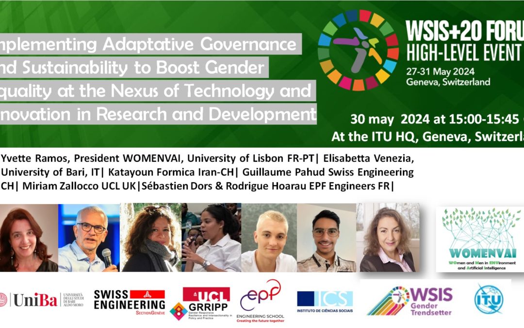 WSIS 2024 – Implementing Adaptative Governance and Sustainability to Boost Gender Equality at the Nexus of Technology and Innovation in Research and Development